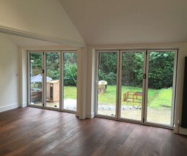 painted and decorated client room