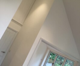 painted walls of the room