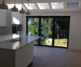 decorated kitchen area