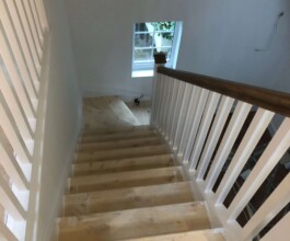 designed stairs of the room