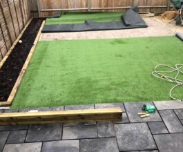 new patios installing in the client area