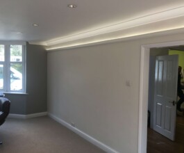 light color painted in the room
