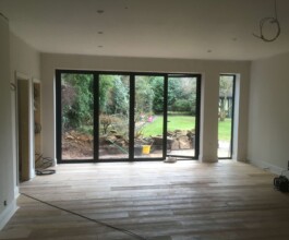 building the new extended room