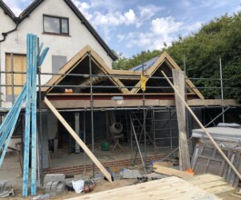 new house building work